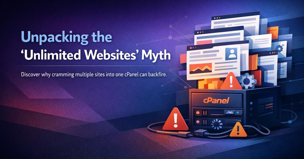 Why Hosting Many Websites in One cPanel Account Is a Bad Idea