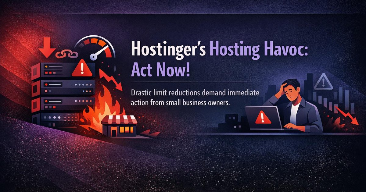 Hostinger Slashes Hosting Limits: Why Now is the Time to Switch