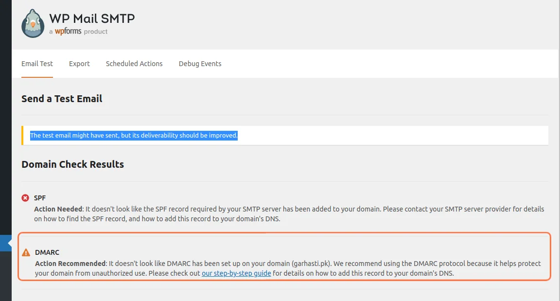 Email Delivered Successfully