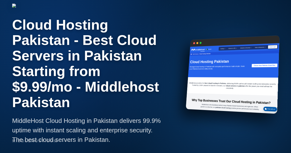 Cloud Hosting Pakistan - Best Cloud Servers in Pakistan Starting from ...