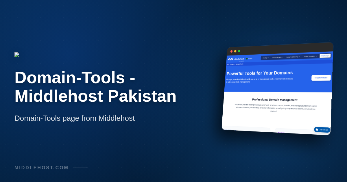 Domain Check Pakistan: Check .pk and .com.pk Availability - Middlehost ...